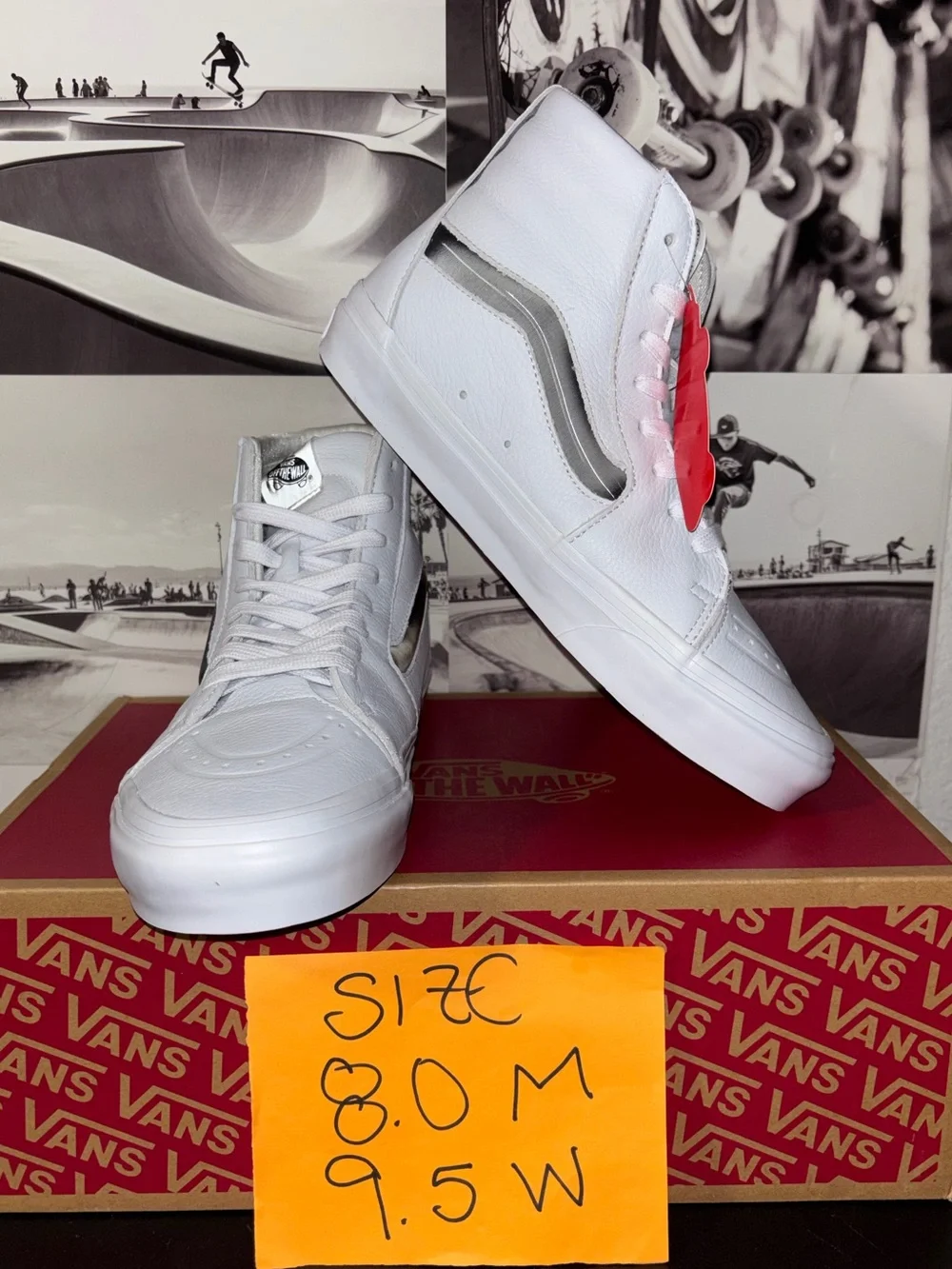 Vans Sk8-Hi XI Leather sz 8.0 Men’s 9.5 Woman